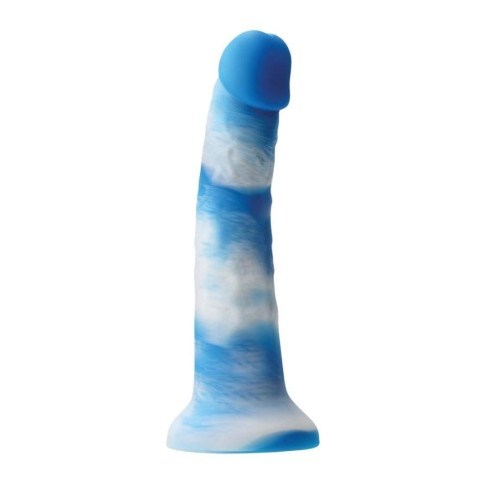 blue, Dildo Clasic Colours Pleasures Yum Yum, Albastru, 20 Cm, pasiune.ro