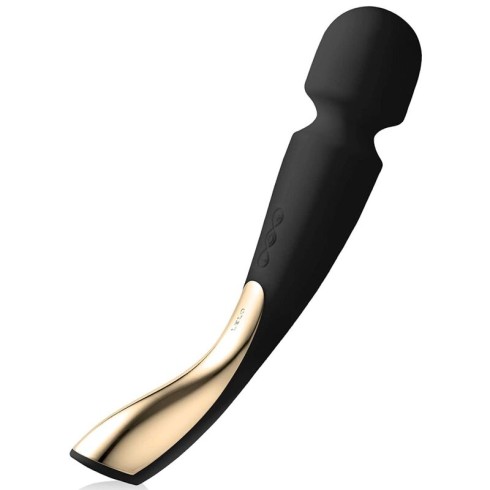 lelo, Vibrator Bagheta Smart Wand 2, Medium, Negru, pasiune.ro
