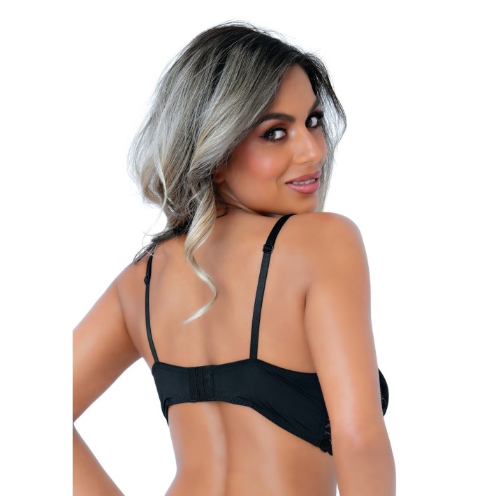 Sutien Cu Push-up Si Dantela Negru Balconette Daring Intimates 2