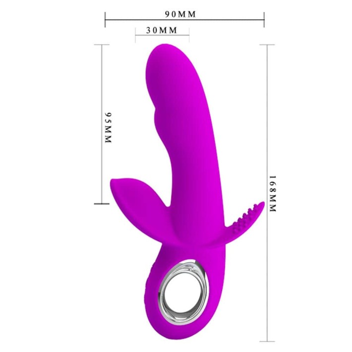 Vibrator Rabbit Humphray, Violet, 16.5 Cm 6