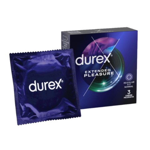 Durex, Prezervative Durex Extended Pleasure, 3 Buc, pasiune.ro