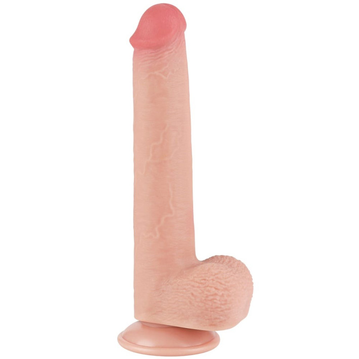 Dildo Realistic Sliding Skin Dual Layer, Natural, 22.5 Cm 5