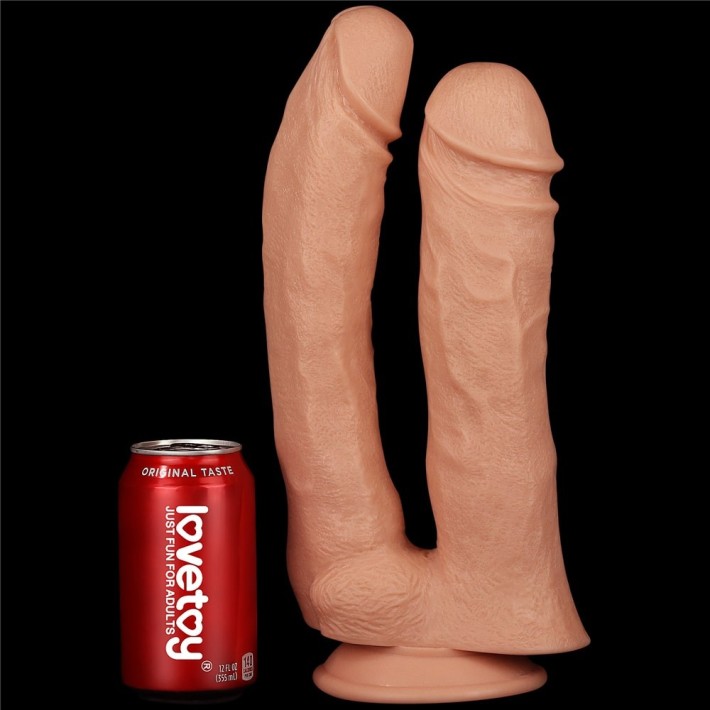 Dildo Xxl Dublu Realistic Mega Double, Natural, 30.4 Cm 7