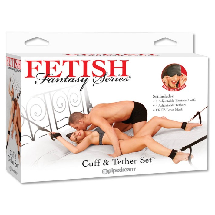 Set Pentru Imobilizare Erotica Cuff + Tether 5