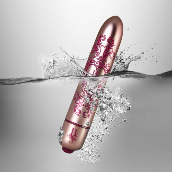 Glont Vibrator Boudoir - Promenade, Auriu-rosu, 9 Cm 4