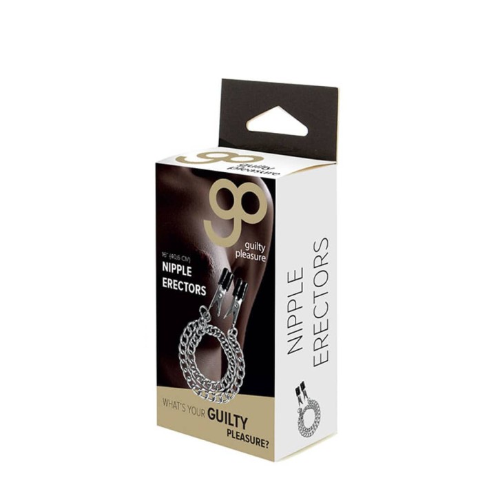 Cleme Pentru Sfarcuri Cu Lant Nipple Erectors, Metalic 2