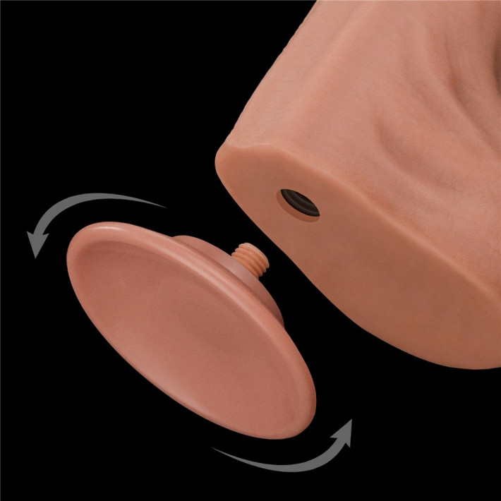 Dildo Ultra Realistic King Sized Sliding Skin Dual Layer Dong, Natural, 35.5 Cm 3
