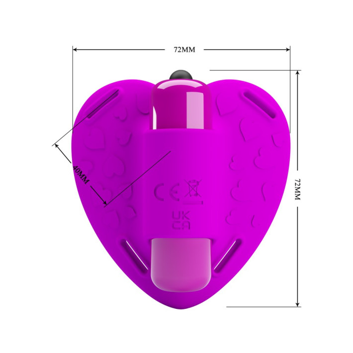 Degetar Cu Vibratii Heartbeat Clitoral Massager 8