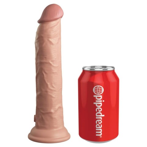 silicone, Dildo Clasic Cu Ventuza Dual Density Silicone Cock, Natural, 22.5 Cm, pasiune.ro