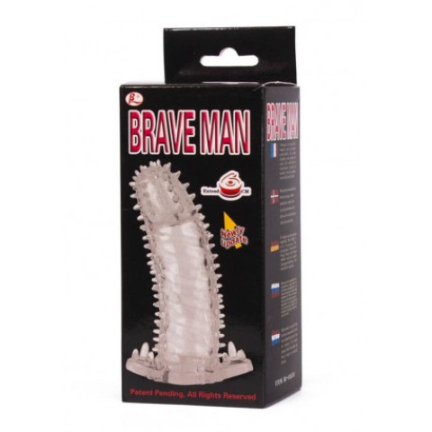 Debra, Manson Pentru Penis Brave Man, Transparent, 14 Cm, pasiune.ro