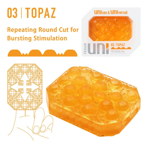 Tenga, Stimulator Unisex Uni Topaz, pasiune.ro