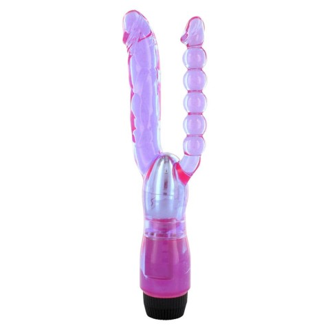 Vibratoare Duble, Vibrator Dublu Xcel Double Penetrating, Rosu, pasiune.ro