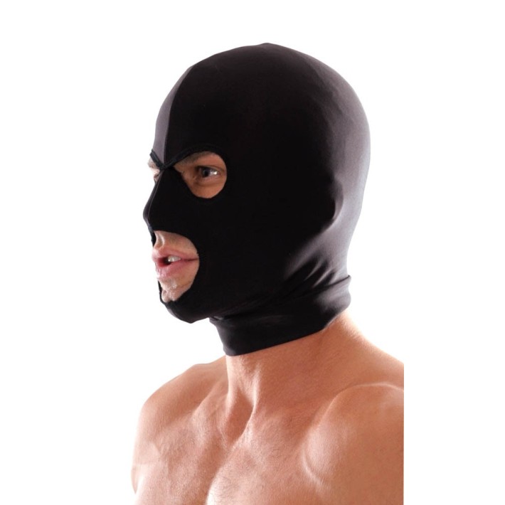 Masca-cagula Fetish Elastica, Negru 5