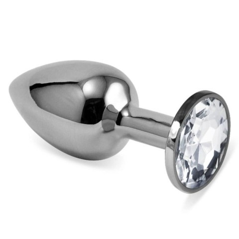 Lovetoy, Dop Anal Cu Bijuterie Rosebud Classic Metal, Transparent, 6.5 Cm, pasiune.ro
