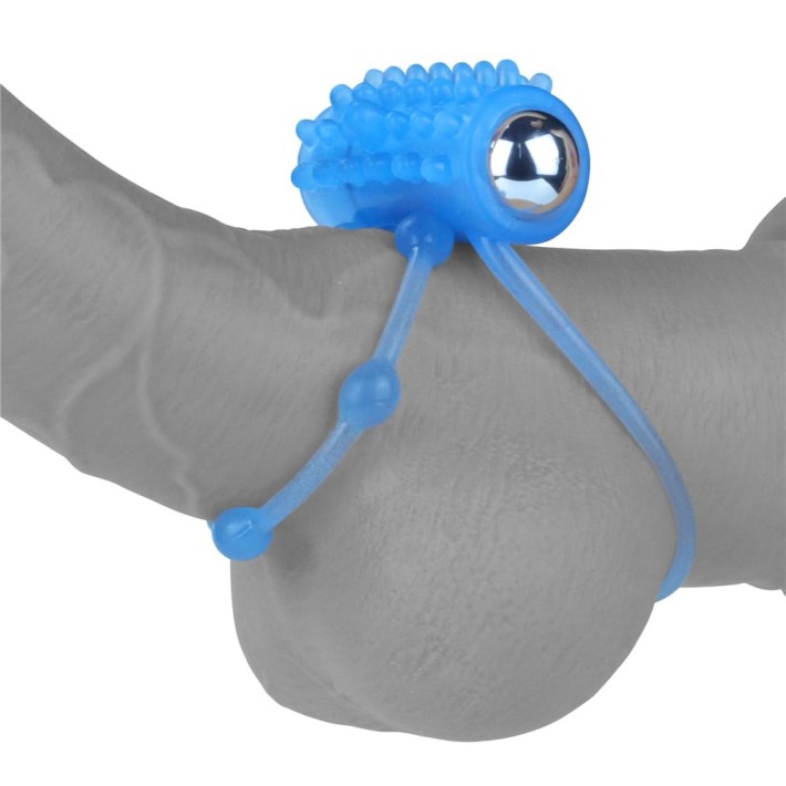 Inel Penis Fosforescent Cu Vibratii Lumino Play Vibrating Penis Ring 2, Albastru 5