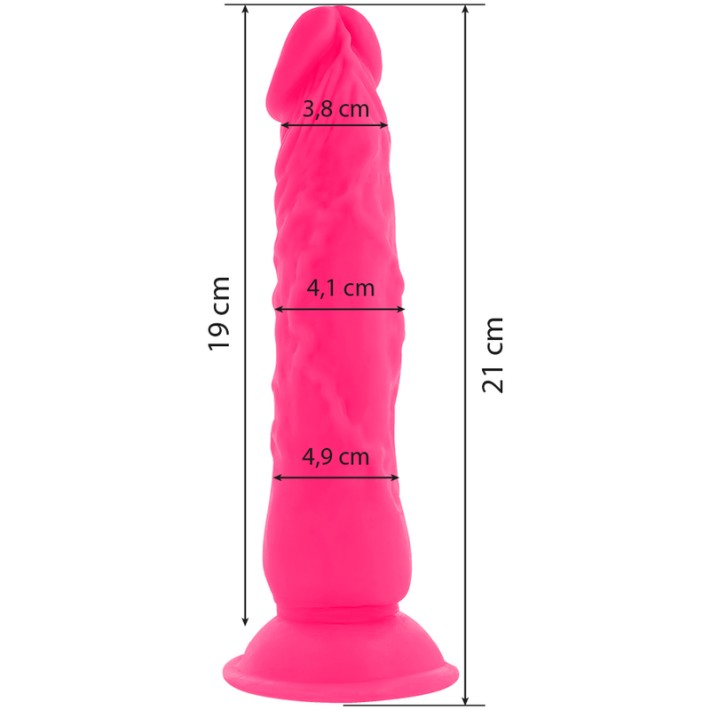 Vibrator Flexibil Diversa Cu Telecomanda Si Ventuza 21 Cm Roz 5