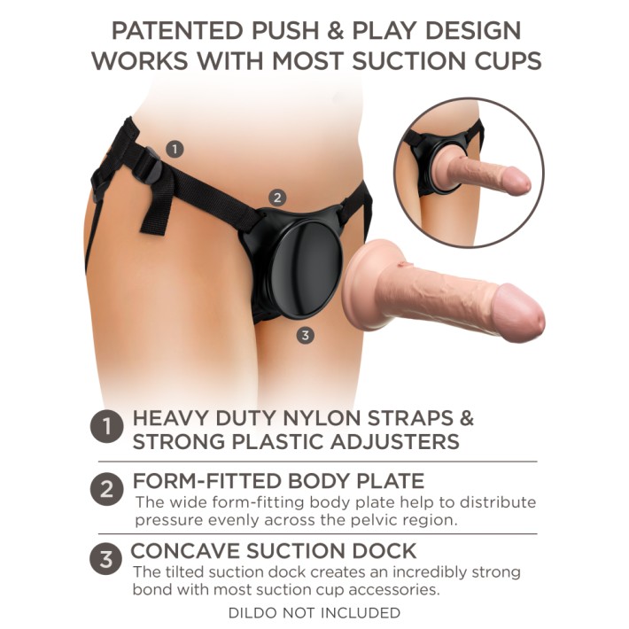Beginner's Body Dock Strap-on Harness Black/ Black 4