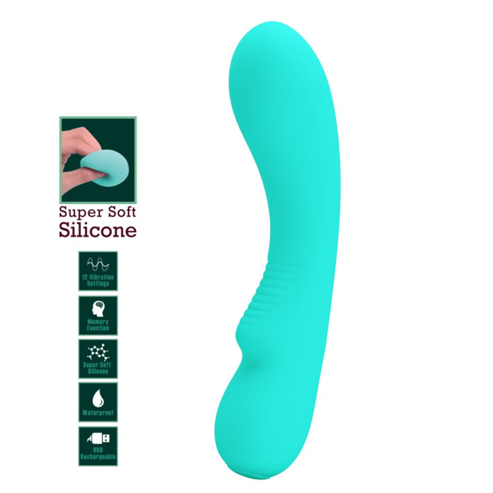 Vibrator Punctul G Matt, Verde, 19 Cm 6