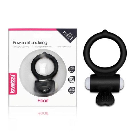 Inele Penis Cu Vibratii, Inel Penis Cu Vibratii Power Clit Cockring, Negru, pasiune.ro