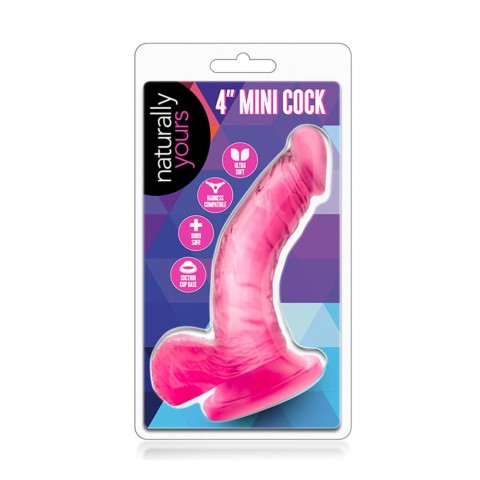 ou, Dildo Clasic Mini Naturally Yours, Roz, 12 Cm, pasiune.ro