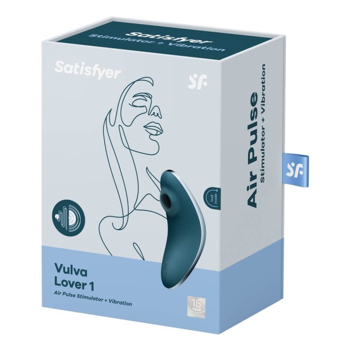 Vibrator Clitoridian Vulva Lover 1, Albastru Petrol 7