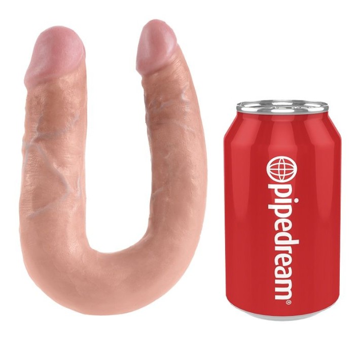 Dildo Dublu King Cock Medium, Natural, 34.5 Cm 3