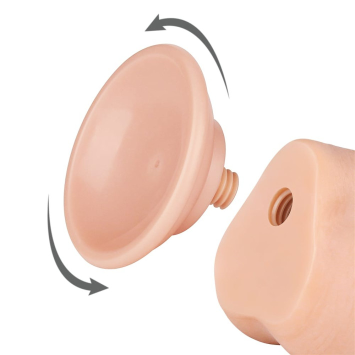Dildo Realistic Sliding Skin Dual Layer Ii, Natural, 19 Cm 2