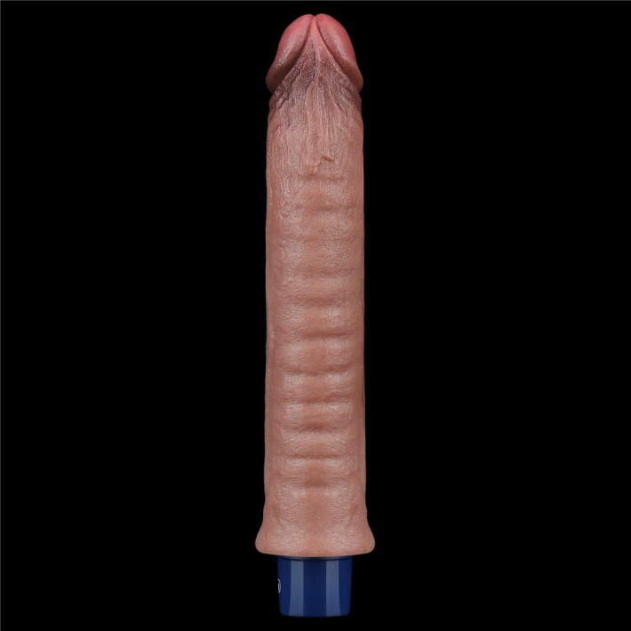 Vibrator Reincarcabil Real Softee, Brun Deschis, 24 Cm 8
