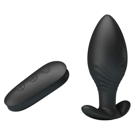Vibratoare Anale, Dop Anal Cu Vibratii Royal Pleasure Regina, Negru, 9 Cm, pasiune.ro