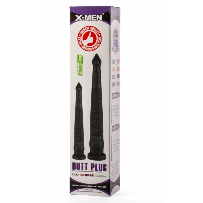 Dop Anal Extra Large Pvc, Negru, 44 Cm 9