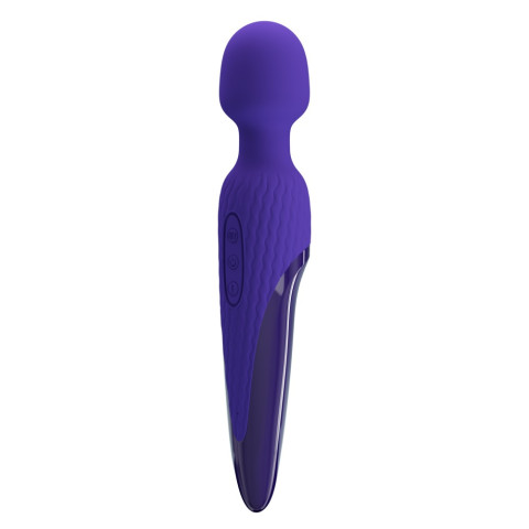 Magic Wand, Vibrator Bagheta Cu Functie Incalzire Antony Youth, Indigo, 26 Cm, pasiune.ro