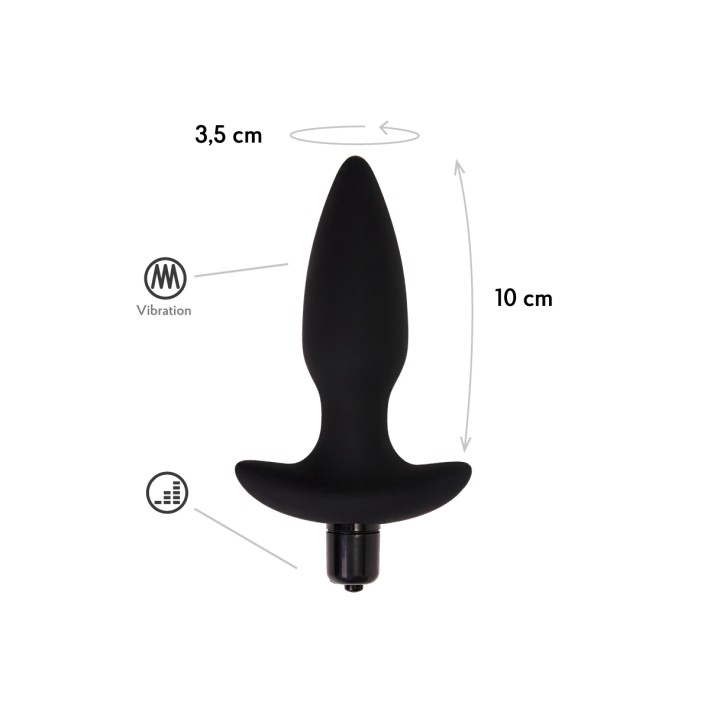 Plug Anal Cu Vibratii Hati Negru 2