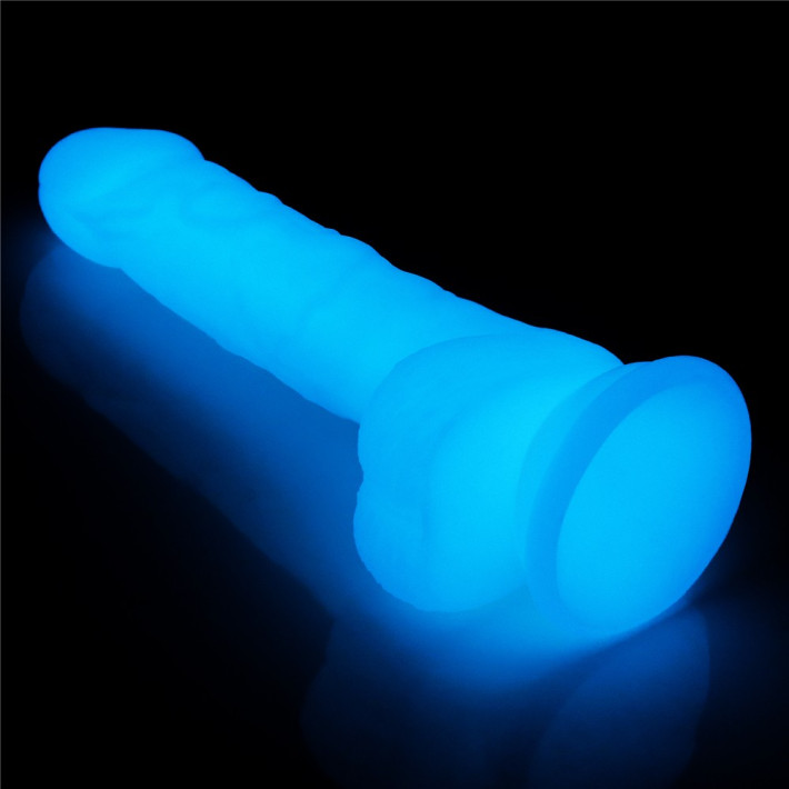 Dildo Fantezie Fosforescent Lumino Play, Alb, 17.5 Cm 11