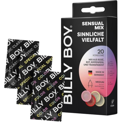 microfon, Prezervative Billy Boy Sensual Mix 20 Buc, pasiune.ro