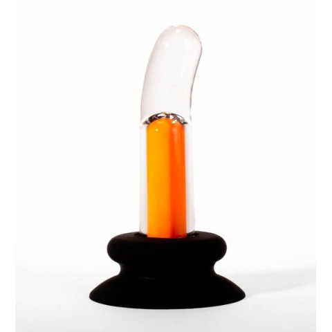 Vibratoare Anale, Dop Anal Cu Vibratii, Portocaliu, 13 Cm, pasiune.ro