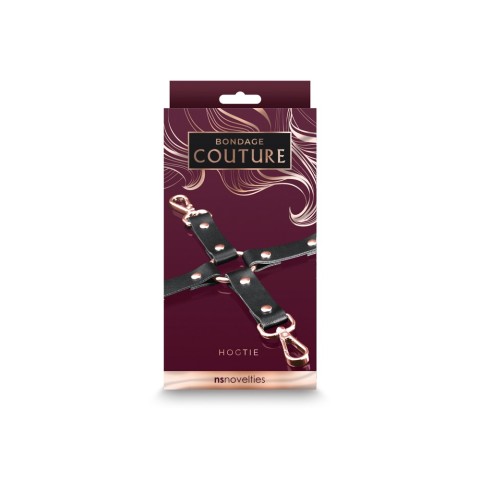 Seturi bondage, Sistem Imobilizare Erotica Tip Hogtie Bondage Couture, Negru, pasiune.ro