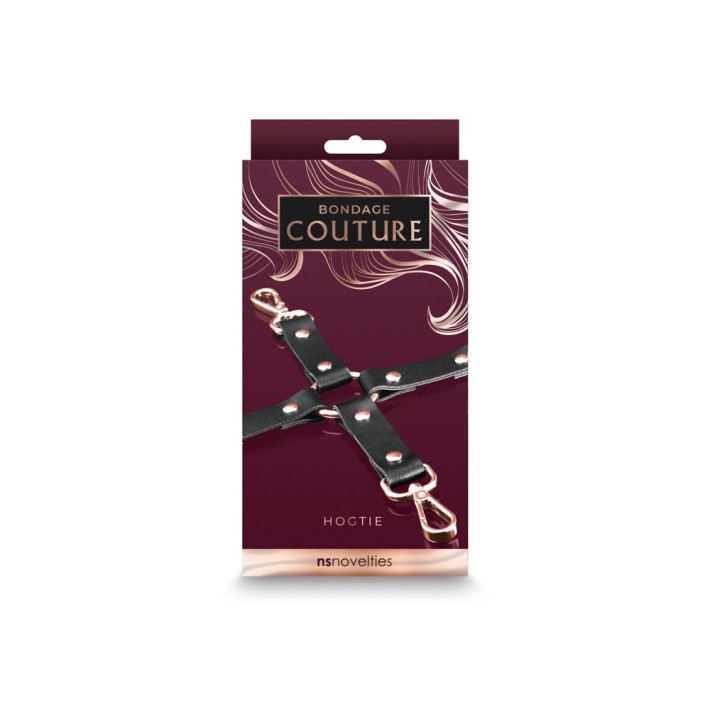 Sistem Imobilizare Erotica Tip Hogtie Bondage Couture, Negru 2