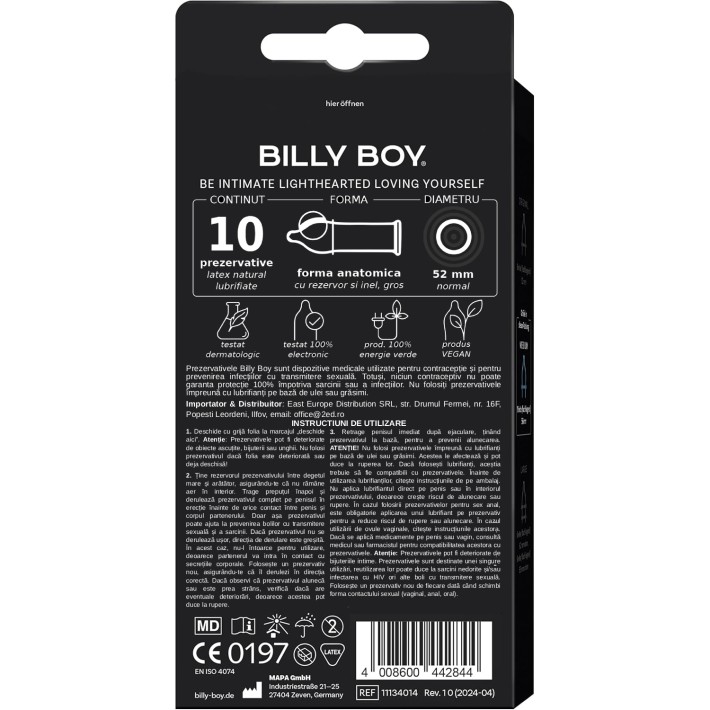 Prezervative Billy Boy Love Longer 10 Buc 3