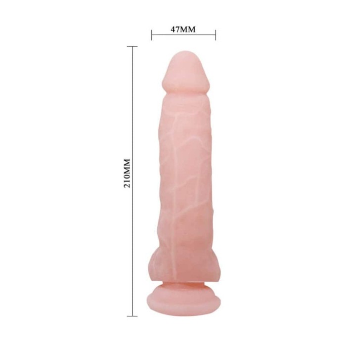 Dildo Realistic Cu Testicule, Natural, 20.8 Cm 4