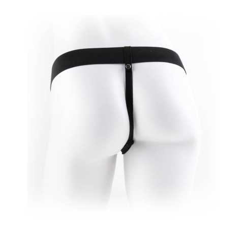 Pipedream - Fetish Fantasy Series, Strap-on/extensie Penis Cu Vibratii, Natural, 23 Cm, pasiune.ro