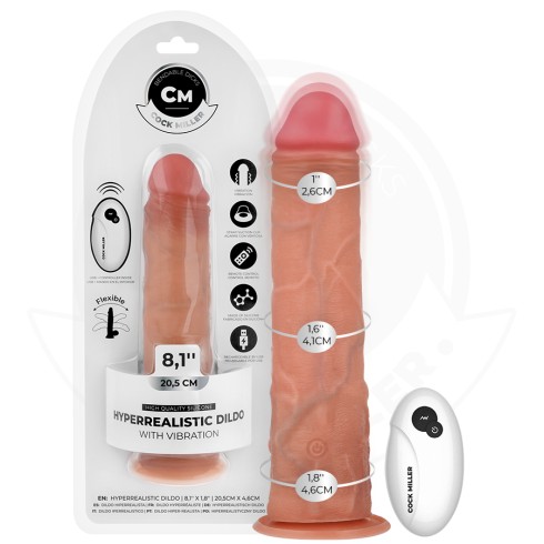 vibrator, Vibrator Realist Cock Miller Cu Ventuza Si Telecomanda, 20.5 Cm, pasiune.ro