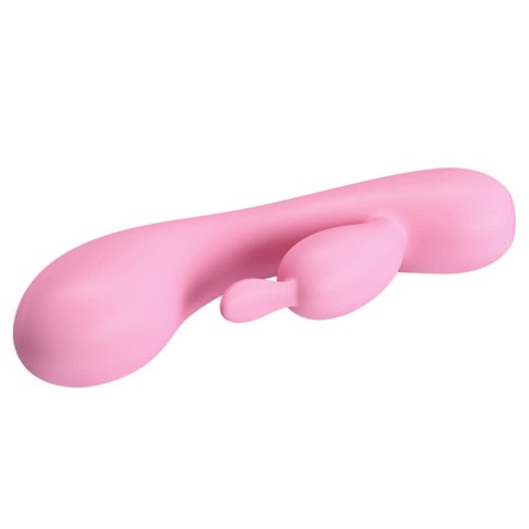 oua, Vibrator Rabbit Hugo, Roz, 16.5 Cm, pasiune.ro