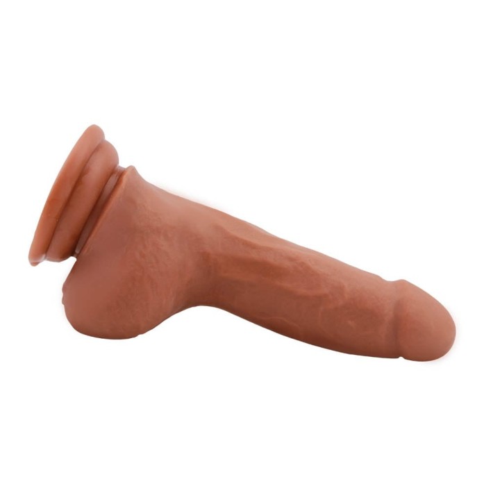 Dildo Clasic Cu Ventuza Covetous Monster, Bronz, 20 Cm 2