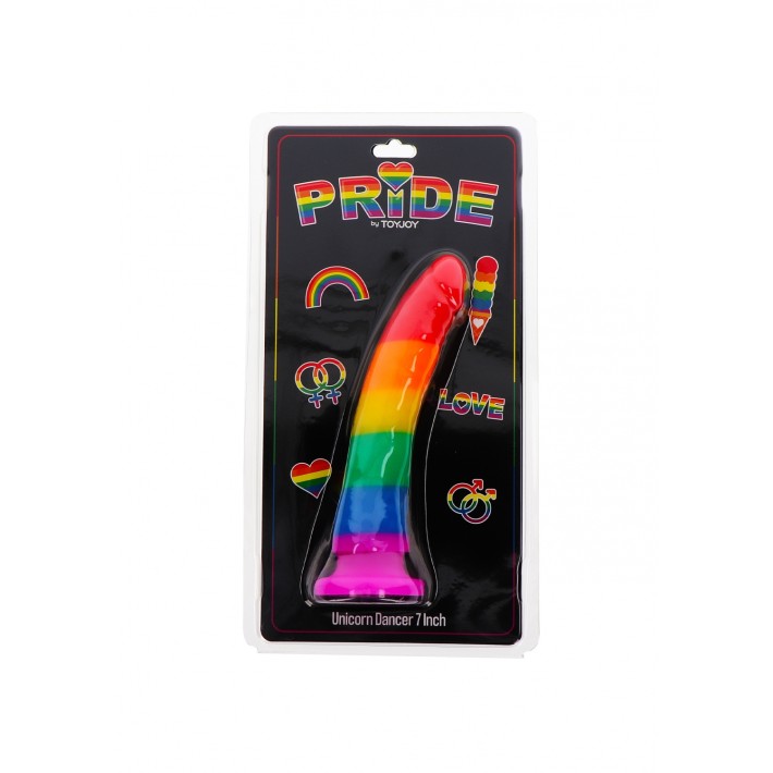 Dildo Unicorn Dancer Curcubeu 17.5cm 2