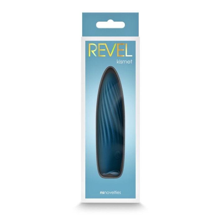 Vibrator Clasic Revel Kismet, Albastru, 11.5 Cm 4