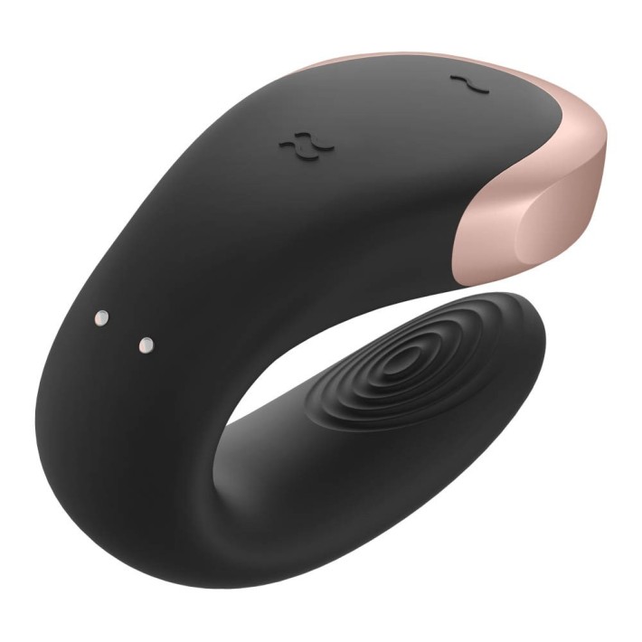 Vibrator Pentru Cupluri Double Love, Negru 3