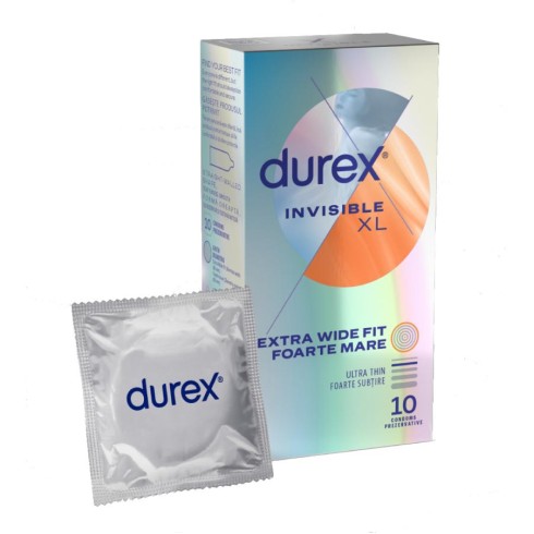 prezervative, Prezervative Durex Invisible Xl, 10 Buc, pasiune.ro