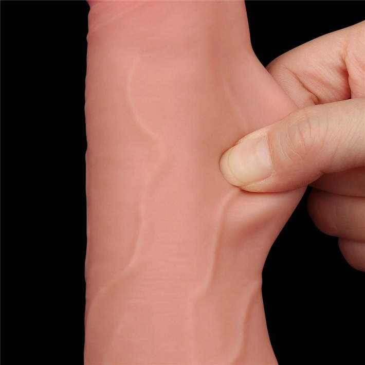 Dildo Realistic Sliding Skin Dual Layer Ii, Natural, 21.5 Cm 10