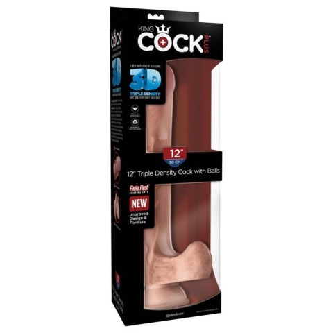 Pagina 9 - Dildouri Realistice, Dildo Clasic Cu Testicule King Cock Plus Triple Density, Natural, 30 Cm, pasiune.ro