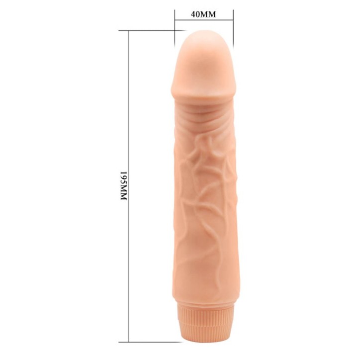 Vibrator Realistic Barbara Jeff, Natural, 19 Cm 4